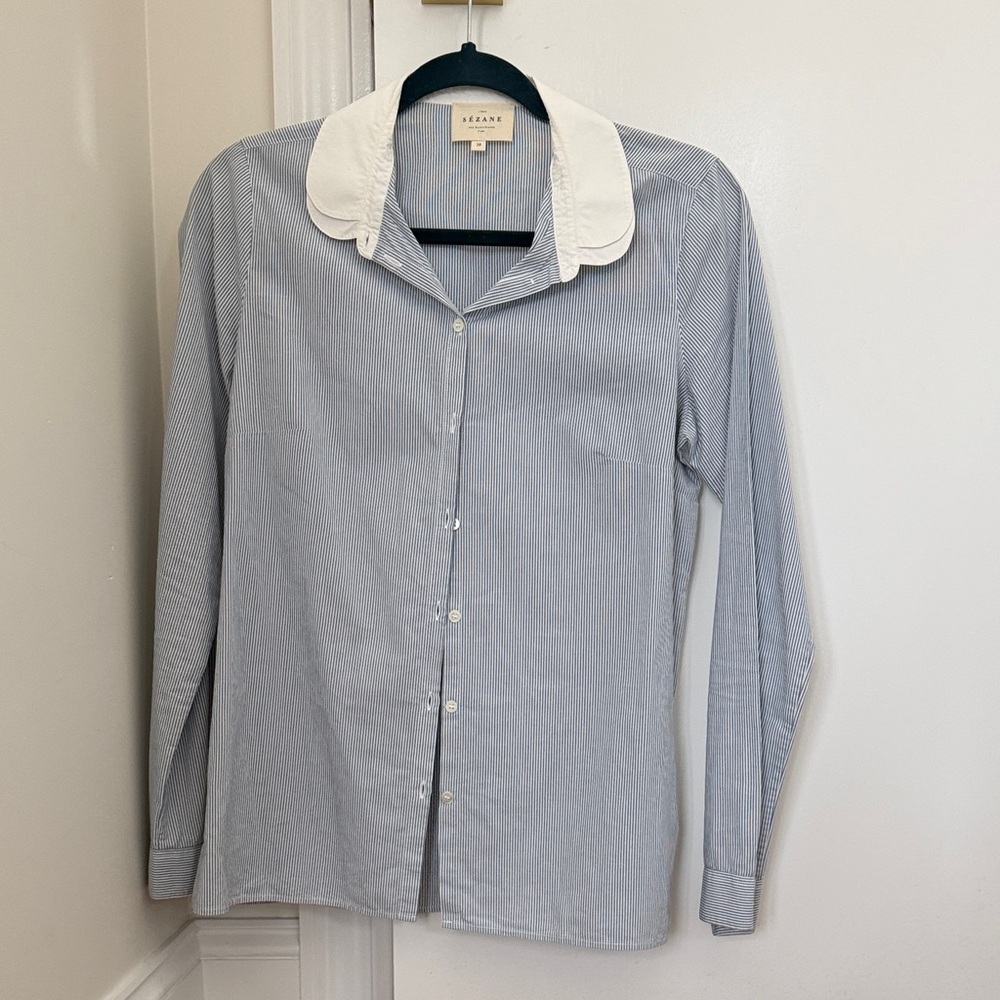 Beaux Striped Button-Up Shirt